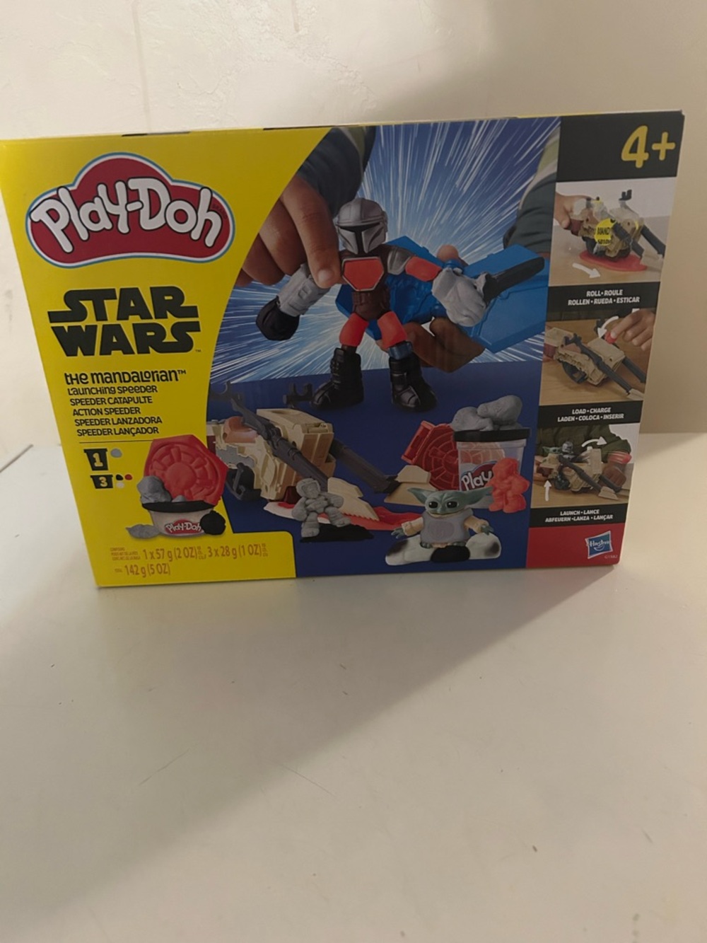 Play-Doh Star Wars The Mandalorian Set Launching Catapulte Action Speeder NIB